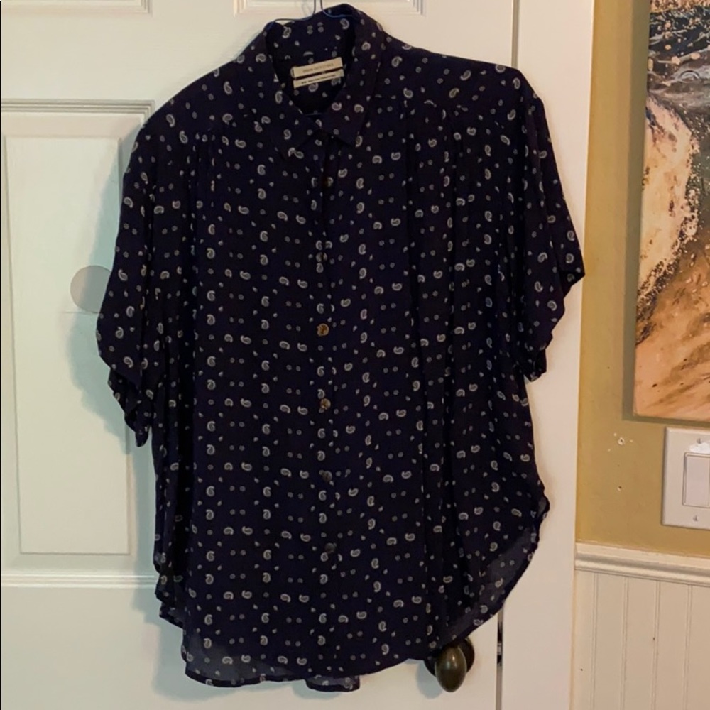 Flowy casual button down